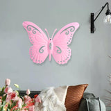 Maxbell Butterfly Wall Decor Hanging Butterflies for Bedroom Outdoor Indoor Patio Pink