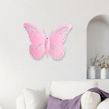 Maxbell Butterfly Wall Decor Hanging Butterflies for Bedroom Outdoor Indoor Patio Pink
