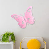 Maxbell Butterfly Wall Decor Hanging Butterflies for Bedroom Outdoor Indoor Patio Pink