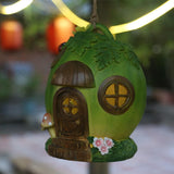 Maxbell Solar Watermelon Resin Statue Figurine Sculpture for Patio Deck Ornament