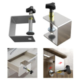 Maxbell Universal Woodworking Clamp Fixator Drawer Front Installation Clamps Stainless Steel