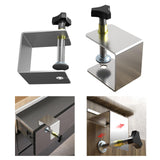 Maxbell Universal Woodworking Clamp Fixator Drawer Front Installation Clamps Stainless Steel