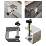 Maxbell Universal Woodworking Clamp Fixator Drawer Front Installation Clamps Stainless Steel