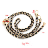 Maxbell Fashion Metal Purse Chain Strap Replace Comfortable for Crossbody Belt Black