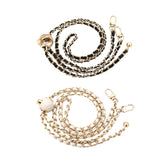 Maxbell Fashion Metal Purse Chain Strap Replace Comfortable for Crossbody Belt Black