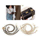 Maxbell Fashion Metal Purse Chain Strap Replace Comfortable for Crossbody Belt Black