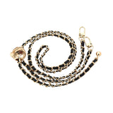 Maxbell Fashion Metal Purse Chain Strap Replace Comfortable for Crossbody Belt Black