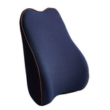 Maxbell Back Cushion Comfortable Breathable Washable for Vehicle Elderly Adults Dark Blue