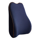 Maxbell Back Cushion Comfortable Breathable Washable for Vehicle Elderly Adults Dark Blue