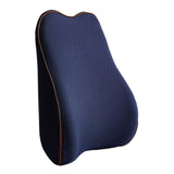 Maxbell Back Cushion Comfortable Breathable Washable for Vehicle Elderly Adults Dark Blue