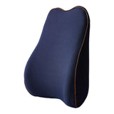 Maxbell Back Cushion Comfortable Breathable Washable for Vehicle Elderly Adults Dark Blue