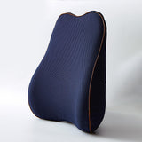 Maxbell Back Cushion Comfortable Breathable Washable for Vehicle Elderly Adults Dark Blue