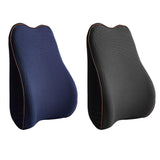 Maxbell Back Cushion Comfortable Breathable Washable for Vehicle Elderly Adults Dark Blue
