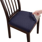 Maxbell Chair Cover Elastic Seat Cushion Slipcovers for Bar Banquet Home Decoration Dark Blue