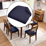 Maxbell Chair Cover Elastic Seat Cushion Slipcovers for Bar Banquet Home Decoration Dark Blue