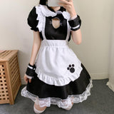 Maxbell French Maid Costume Anime Cosplay Uniform Suit Sweet Headband XL