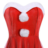 Maxbell Classic Bunny Costume Cosplay W/ Bunny Ears Christmas Party Dress up Red