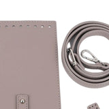 Maxbell Handmade Bag Making Accessories Shoulder Bag Cover Purse Making for Backpack gray