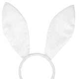 Maxbell Women's Bunny Costume Set Rabbit Ear Headband Rabbit Tail for Carnival White