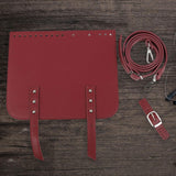 Maxbell Handmade Bag Making Accessories Shoulder Bag Cover Purse Making for Backpack red