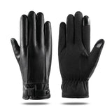 Maxbell Outdoor Winter Gloves Touch Screen Thermal PU for Cold Weather Climbing Thicken