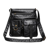 Maxbell Bag for Women Soft PU Leather Messenger Bag Bag Purse Medium Black
