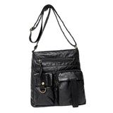 Maxbell Bag for Women Soft PU Leather Messenger Bag Bag Purse Medium Black