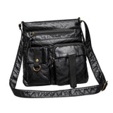 Maxbell Bag for Women Soft PU Leather Messenger Bag Bag Purse Medium Black