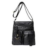 Maxbell Bag for Women Soft PU Leather Messenger Bag Bag Purse Medium Black