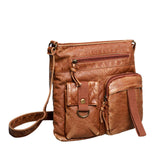 Maxbell Bag for Women Soft PU Leather Messenger Bag Bag Purse Medium Brown