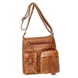 Maxbell Bag for Women Soft PU Leather Messenger Bag Bag Purse Medium Brown