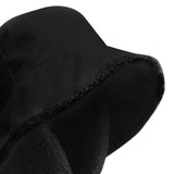 Maxbell Autumn Winter Hat Fisherman Hat Plush Bucket Hat for Teens Camping Outdoor Black