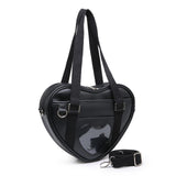 Maxbell Shoulder Bag Bags Backpack Cute Zipper Love Purse for Handbag Black