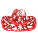 Maxbell Western Cowboy Hat Wide Brim Cowgirl Hat for Christmas Carnival Costume Plain Brim