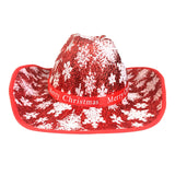 Maxbell Western Cowboy Hat Wide Brim Cowgirl Hat for Christmas Carnival Costume Plain Brim