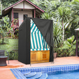 Maxbell Beach Chair Cover Anti Dust Fittings with Zipper for Outdoor Garden Yard