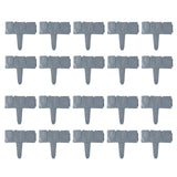 Maxbell Reusable Garden Edging Border Decorative Durable for Outdoor Garden Patio 20 Pieces