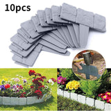 Maxbell Reusable Garden Edging Border Decorative Durable for Outdoor Garden Patio 10 Pieces