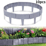 Maxbell Reusable Garden Edging Border Decorative Durable for Outdoor Garden Patio 10 Pieces