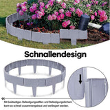 Maxbell Reusable Garden Edging Border Decorative Durable for Outdoor Garden Patio 10 Pieces