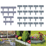 Maxbell Reusable Garden Edging Border Decorative Durable for Outdoor Garden Patio 10 Pieces