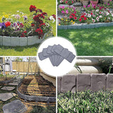 Maxbell Reusable Garden Edging Border Decorative Durable for Outdoor Garden Patio 10 Pieces