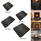 Maxbell Heat Insulation Fireplace Mat Fireproof Pad for Backyard Decking Grass  50X50cm