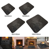 Maxbell Heat Insulation Fireplace Mat Fireproof Pad for Backyard Decking Grass  50X50cm