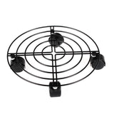 Maxbell Metal Planter Caddy Flower Pot Stand 10inches with Rolling Casters Heavy Duty No Locking