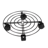 Maxbell Metal Planter Caddy Flower Pot Stand 10inches with Rolling Casters Heavy Duty No Locking
