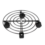 Maxbell Metal Planter Caddy Flower Pot Stand 10inches with Rolling Casters Heavy Duty No Locking