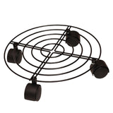 Maxbell Metal Planter Caddy Flower Pot Stand 10inches with Rolling Casters Heavy Duty with Locking