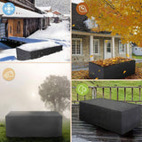 Maxbell Patio Furniture Covers Water Resistant for Garden Backyard Lawn L