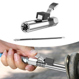 Maxbell Release Grease Coupler Lock Nozzle Labor Saving for Grease Fitting Equipment Nozzle+30cm Hose